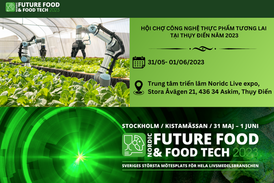 Hội chợ công nghệ thực phẩm tương lai tại Thụy Điển năm 2023