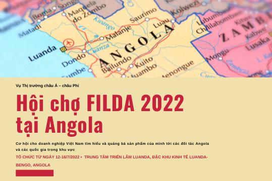 Mời tham dự Hội chợ FILDA 2022 tại Angola