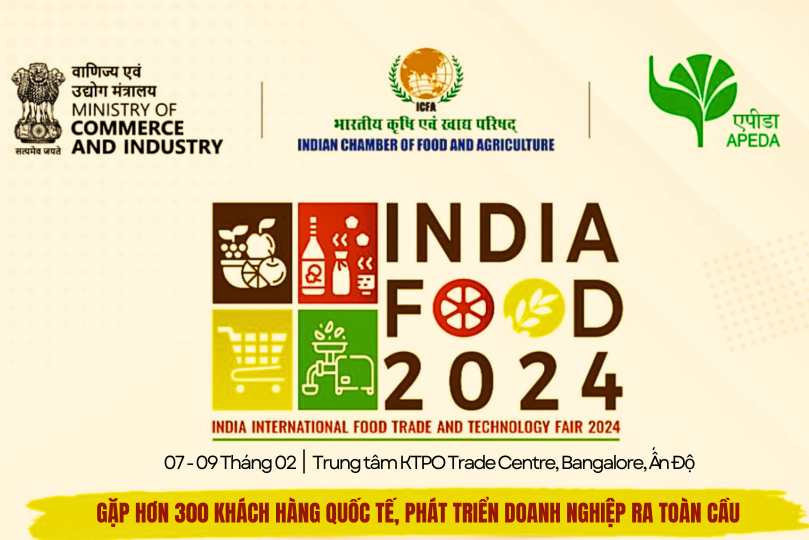 Triển lãm Quốc tế về Thực phẩm và Công nghệ “India Food 2024"